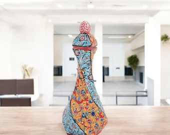 Vaso in mosaico di ceramica dipinto a mano: vaso decorativo in stile floreale turco