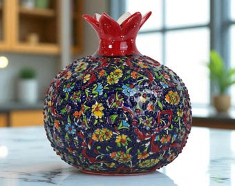 オーダーメイド 紫がかった磁器のザクロの花瓶 - Etsy 日本