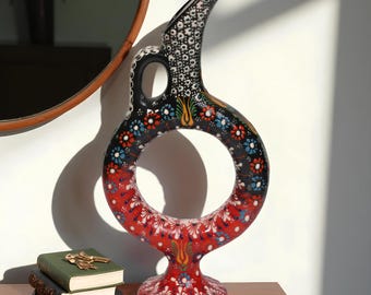 Antique Turkish Kutahya vase with gorgeous Iznik design - Etsy 日本