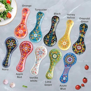 Ceramic Spoon Rest, Handmade Ceramic Spoon Holder, Ladle Rest, Decorative Spoon Rests, Ceramic Utensil Rest, Spoon Holders for Kitchen Decor