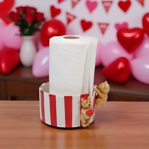 Handmade Ceramic Paper Towel Bar, Napkin Holder for Kitchen, Ceramic Paper Roll Holder, Bathroom & Kitchen Organizing, Valentines Day Gift