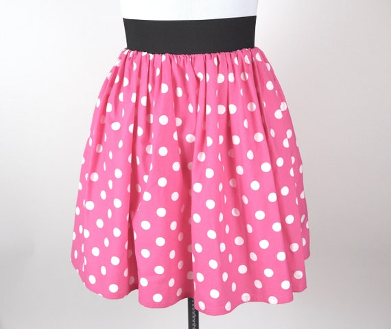 Minnie Inspired Polka Dot Skirt Pink ...