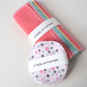 BUNDLE: Reusable Cotton Sheets & Pads Set of 7, Cotton Wipes, Green Living, Reusable Makeup Remover Pads, Washable cotton rounds, Zero Waste