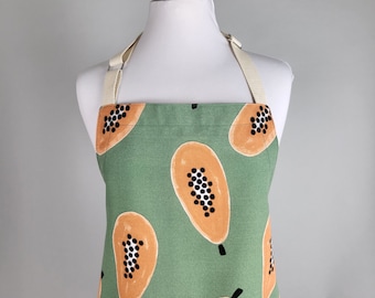 Papaya Unisex Apron, Grilling or Cookout Apron