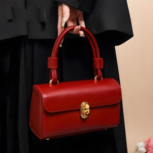 Luxuriöse rote Brauttasche - Elegante Schultertasche im koreanischen Stil, Handtasche mit großer Kapazität für Braut, Brautjungfer oder formelle Veranstaltungen