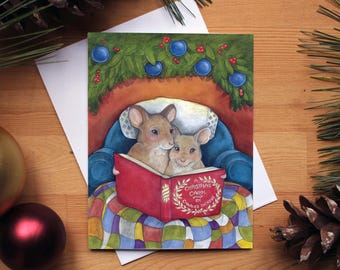 A Christmas Carol - 5x7 Blank Christmas Card with White Envelope