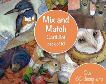 Nature Greeting Card Set - Mix & Match Canadian Art, 5x7 (Set of 10)