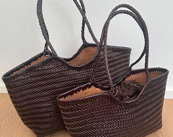 Bolso de hombro italiano de piel trenzada, bolso de piel auténtica, bolso de piel trenzada de lujo, piel flor, bolso de piel auténtica