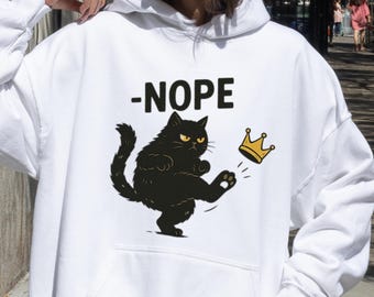 No Kings in America Hoodie, Anti Trump Shirt, Political Shirts, Anti Maga Sweatshirt, Crown No Kings Shirt, Protest Shirts, Nope Kings Shirt