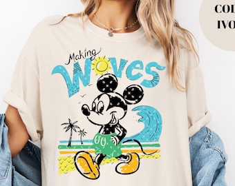 Mickey zomershirt strand, Disney zomershirt, Mickey zomershirt, Mickey Mouse strandshirt, Mickey surfshirt, shirt strandfeest
