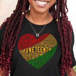 Juneteenth Heart Shirt,Juneteenth shirt women,Black Culture, Black History,Black Lives Matter Tee,Melanin T-Shirt,Black Girl, Free-ish Shirt