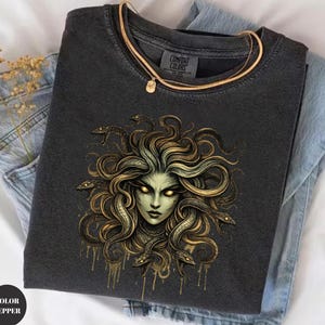 Medusa Shirt, Mythological Snake Hair Goddess Tee, Women Empowerment Medusa Comfort Colors® T-shirt
