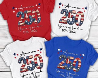 USA:s 250-årsjubileumströja, 4 juli-tröja, USA:s 250-årsjubileums-tröjor, 4 juli 250-årsjubileumströjor, 4 juli-familjetröjor