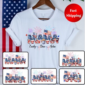 Magliette personalizzate per il 4 luglio, maglietta per la famiglia, maglietta celebrativa, maglietta USA, magliette patriottiche per la famiglia, maglietta con nome personalizzato