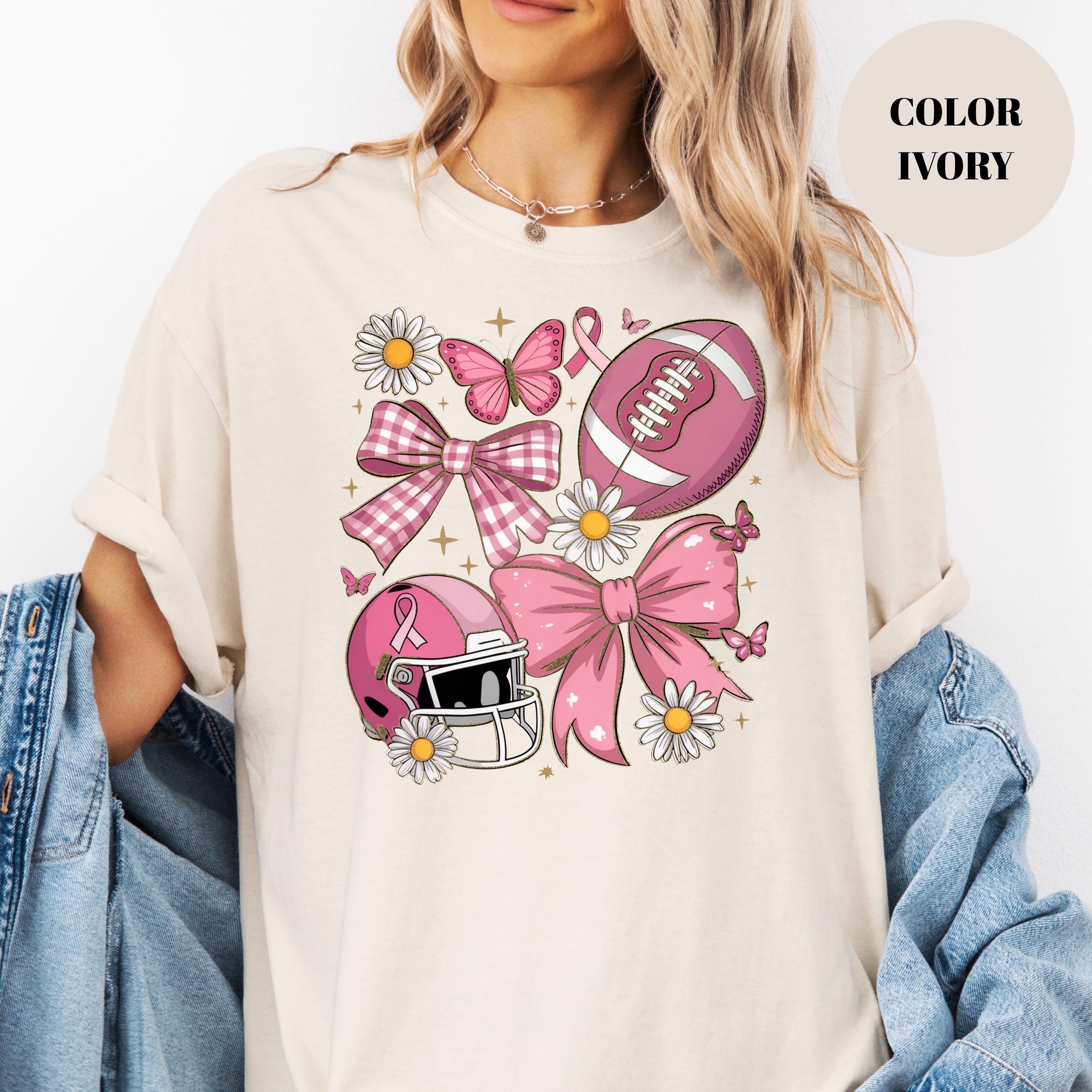 Pink Football Breast Cancer Awareness Shirt: Game Day Comfort