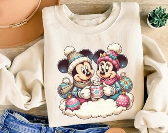 Disney Christmas Sweatshirt, Mickey and Minnie Christmas Sweatshirt , Disney Christmas Shirt