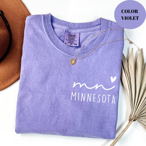 Vintage Minnesota Shirt, Comfort Colors Minnesota Love Shirt,  Minnesota Fan Gift, Minnesota Crewneck, Match Day