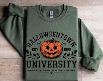 Bluza Halloweentown Est 1998, Uniwersytet Halloweentown, Bluza Retro Halloweentown, Bluza jesienna, Bluza Halloween
