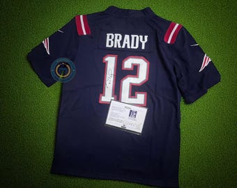 Maglia firmata T. Brady #12 con certificato di autenticità