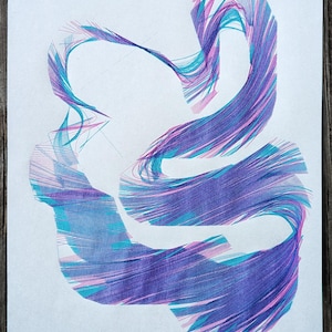 Abstract Plotter Drawing – Modern Line Art Wall Decor