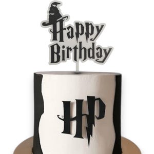 Wizard-Inspired Cake Topper – Magical Birthday Decoration