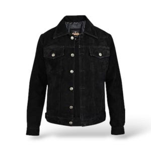 Vintage Suede Trucker Jacket: Men’s Western Cowboy Style