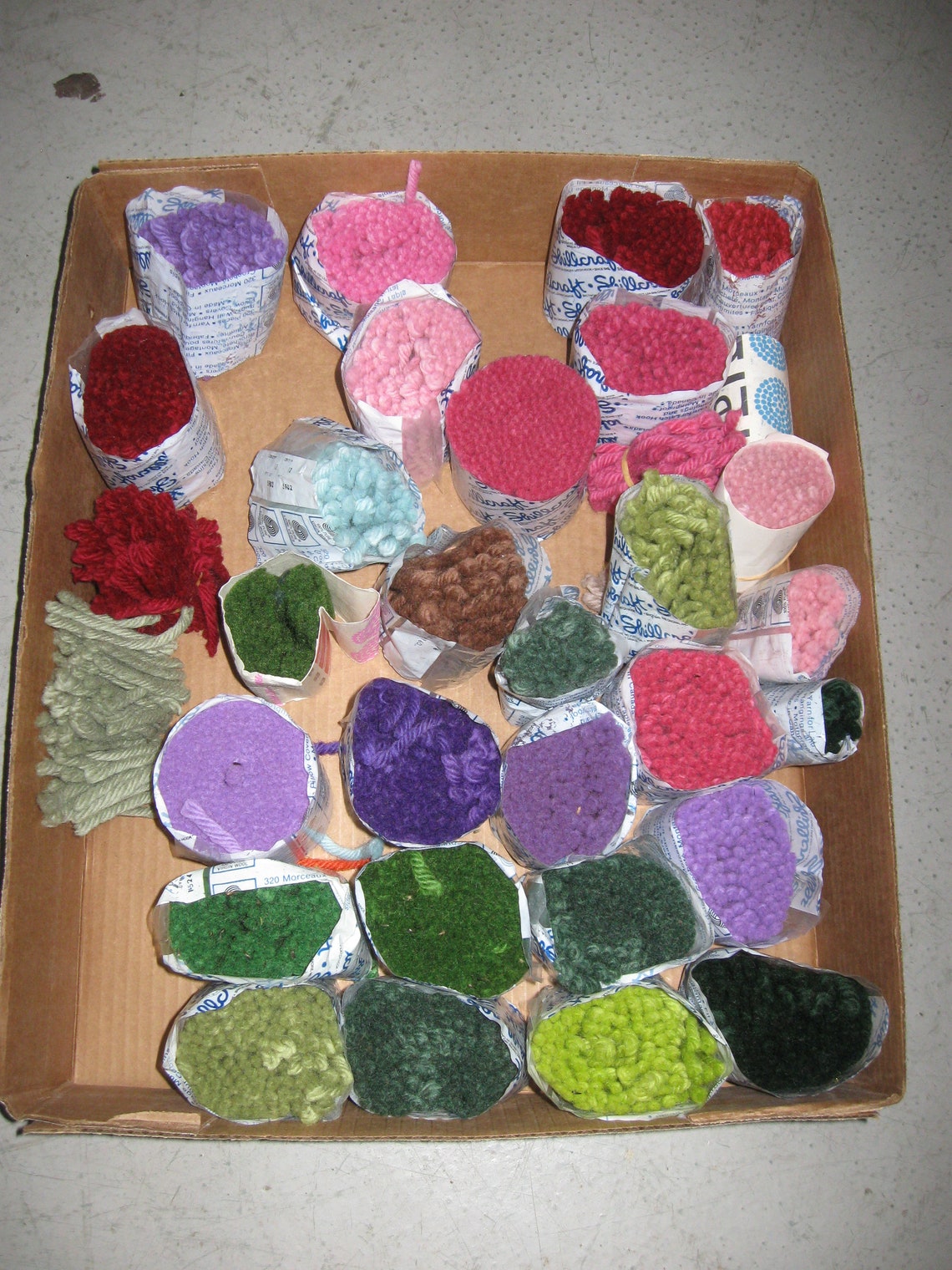 Shillcraft Latch Hook Rug Yarn Lot of 67 Packs Etsy