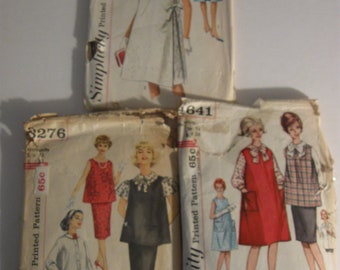 Vintage Simplicity Maternity Sewing Patterns - Size 14