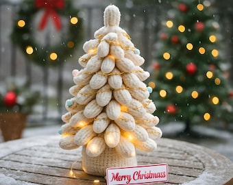Crochet Christmas Tree Pattern: DIY Holiday Decor (PDF Download, LED Option)