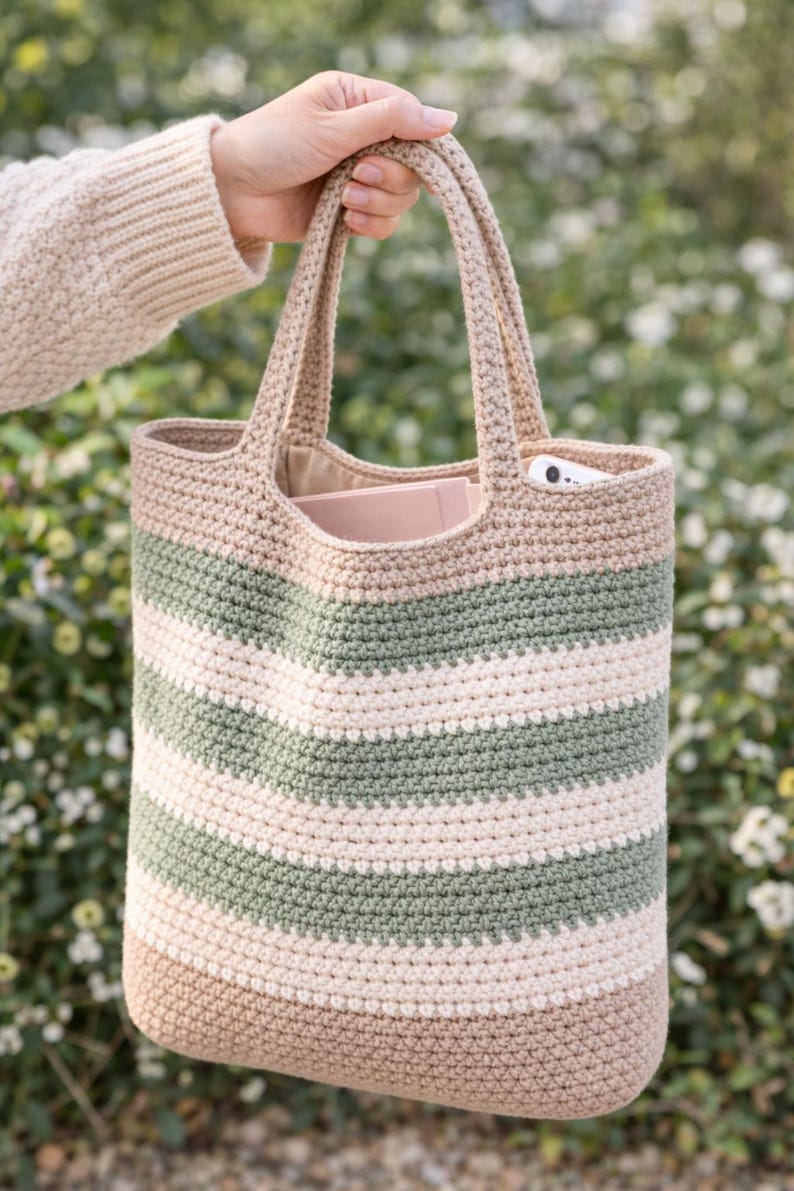 Crochet Tote Bag – Beginner Friendly Cotton DIY (PDF Pattern - Etsy