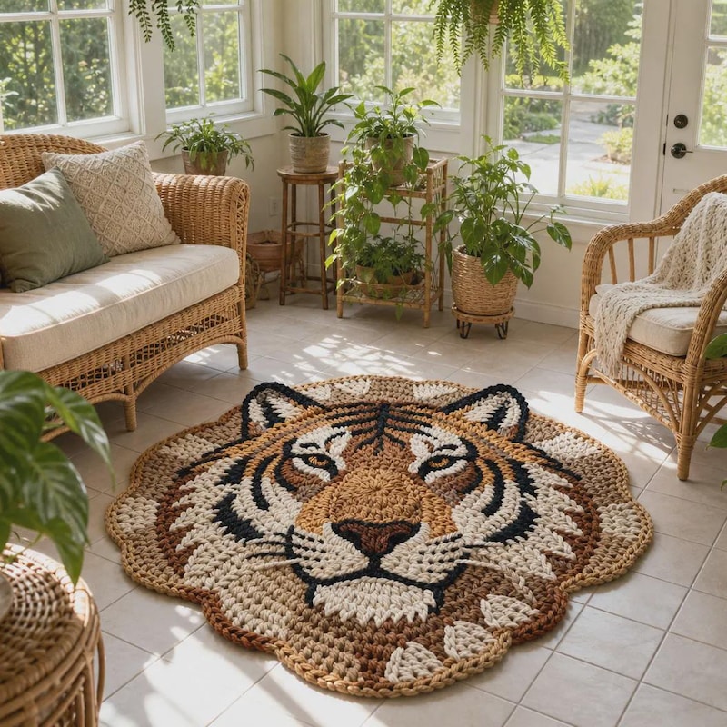 Tiger Rug - Etsy