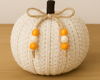 Patrón de calabaza de crochet: Decoración otoñal fácil (Patrón PDF)