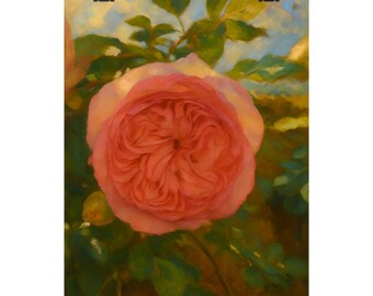 Pink Rose Wall Art - French Impressionist Style Romantic Floral Wall Art Collection, Rose Wall Art, Rose Wall Poster