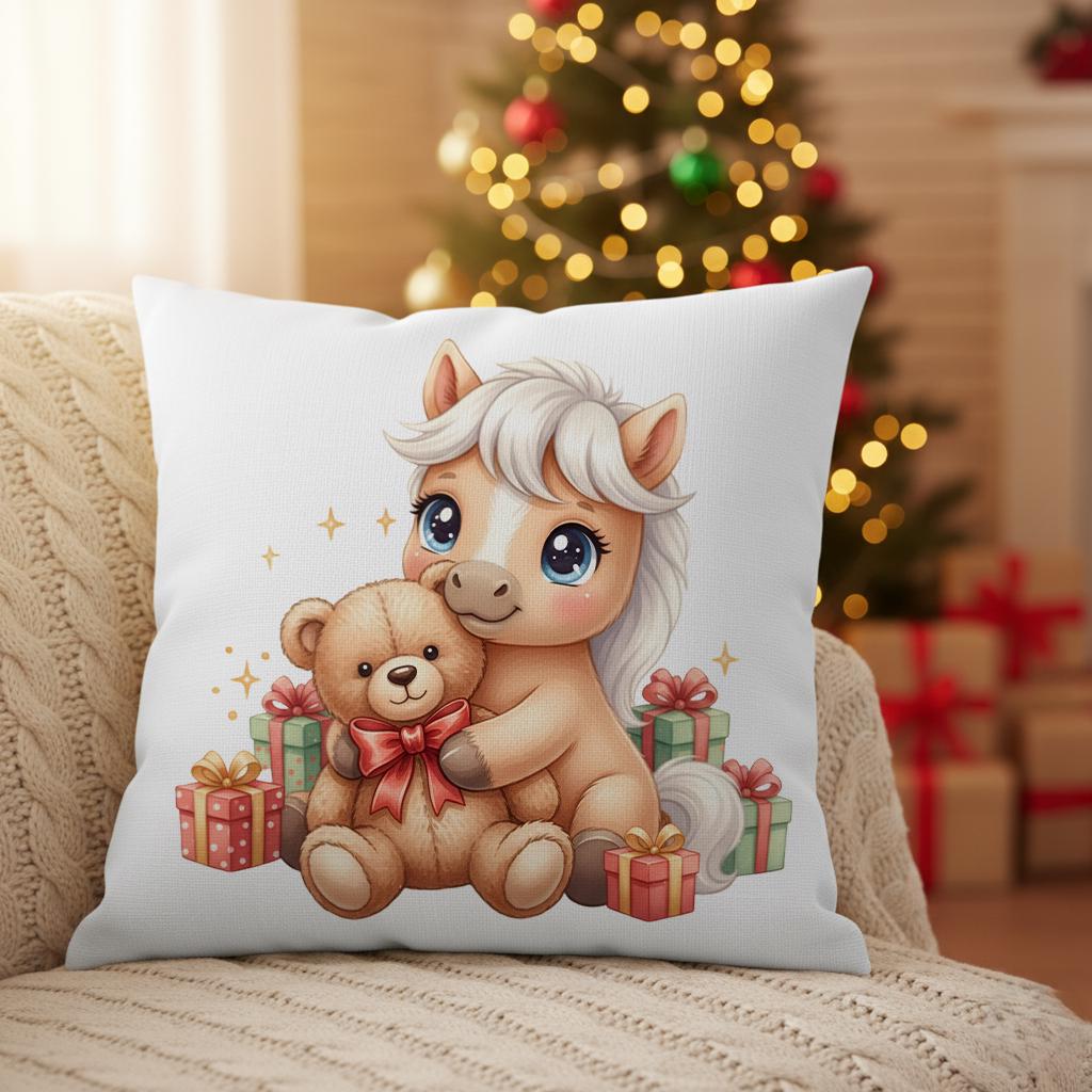 Christmas Horse Watercolor Clipart: Festive Cowboy PNG Bundle (digital ...