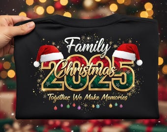 Family Christmas 2025 PNG: Matching Holiday Shirt Design (Digital Download)