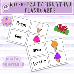 Welsh Colours Flashcards | Lliwiau Cymraeg | Classroom Decor | Ysgol Gynradd | Early Years Education | Bilingual Classroom | Digital Print