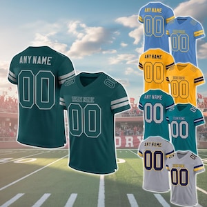 Make Your Jersey, Custom Your Jersey, Streetwear Jersey, V Neck Sports Jersey, Football Jersey Uniform For Adult Kid, Game Day Outfit