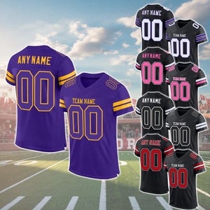 Custom Football Jersey Shirt, Personalized Team Name and Number Football Jersey, Football Jersey Uniform For Adult Kid, Game Day Outfit