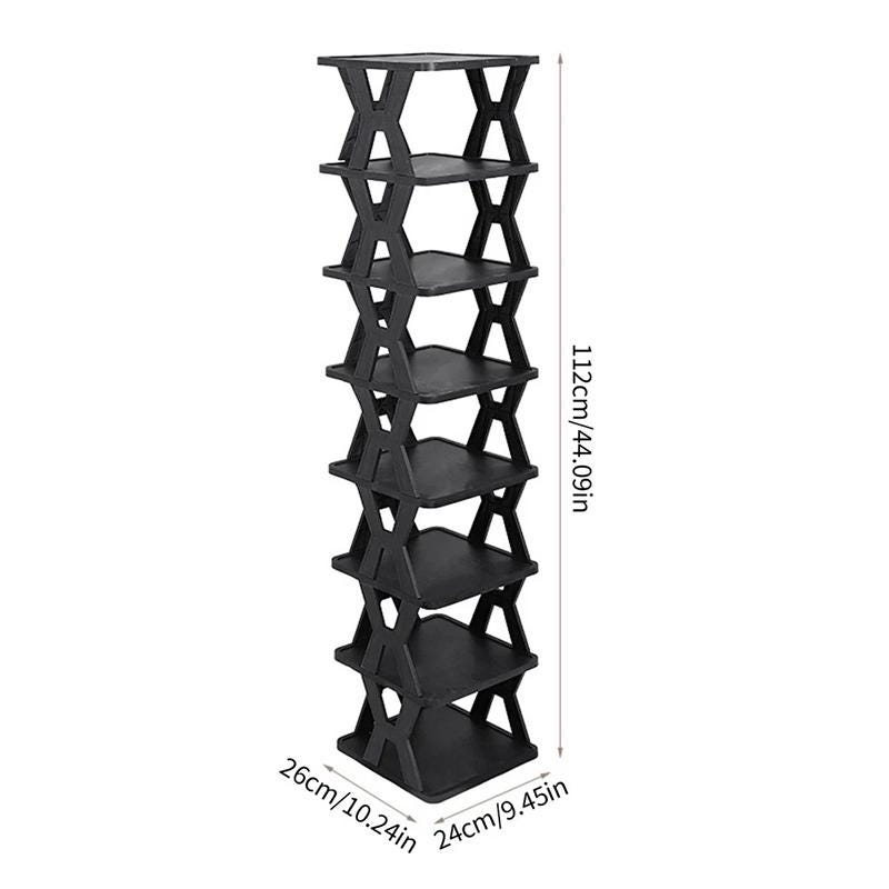 Vertical Crate Racks Large Crates for Storage Stackable Plastic Shoe Rack, Vertical ...
