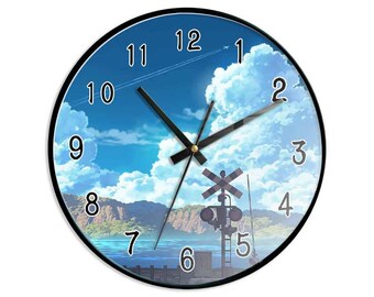 Custom Wall Clock, Personalized Wall Clock, Photo Wall Clock, Home Decoration Clock, Picture Clock, Logo Wall Clock Custom Text Square clock
