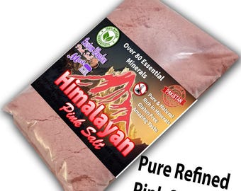 Himalayan Pure Refine Pink Salt Granules | Fine Grind | Dried Herbs | Herbal Tea | Herbal Products | Bulk Herbal Infusion in Half-One KG