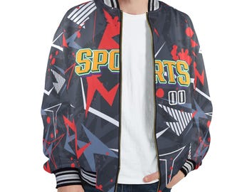 Personalized 3 type Adult Bomber jacket, Fleece, Men Sun protection Lightweight Hoodie in plus sizes Add your Design, Logo or Photo