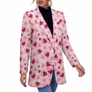 Aangepaste jas damesblazer lange jassen voor dames Jas in lang 5 kleuren en maten Cadeau voor haar vriendin Pak
