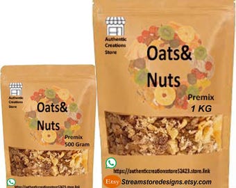 Oats and Nuts Porridge Premix High Protein Breakfast enriched with Calcium Blend with Oats and 15 Energy booster Dry fruits Suitable for all
