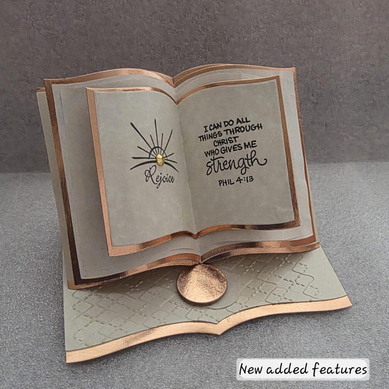 Christian Bible Verse Open Book Display: Inspirational Gift - Etsy