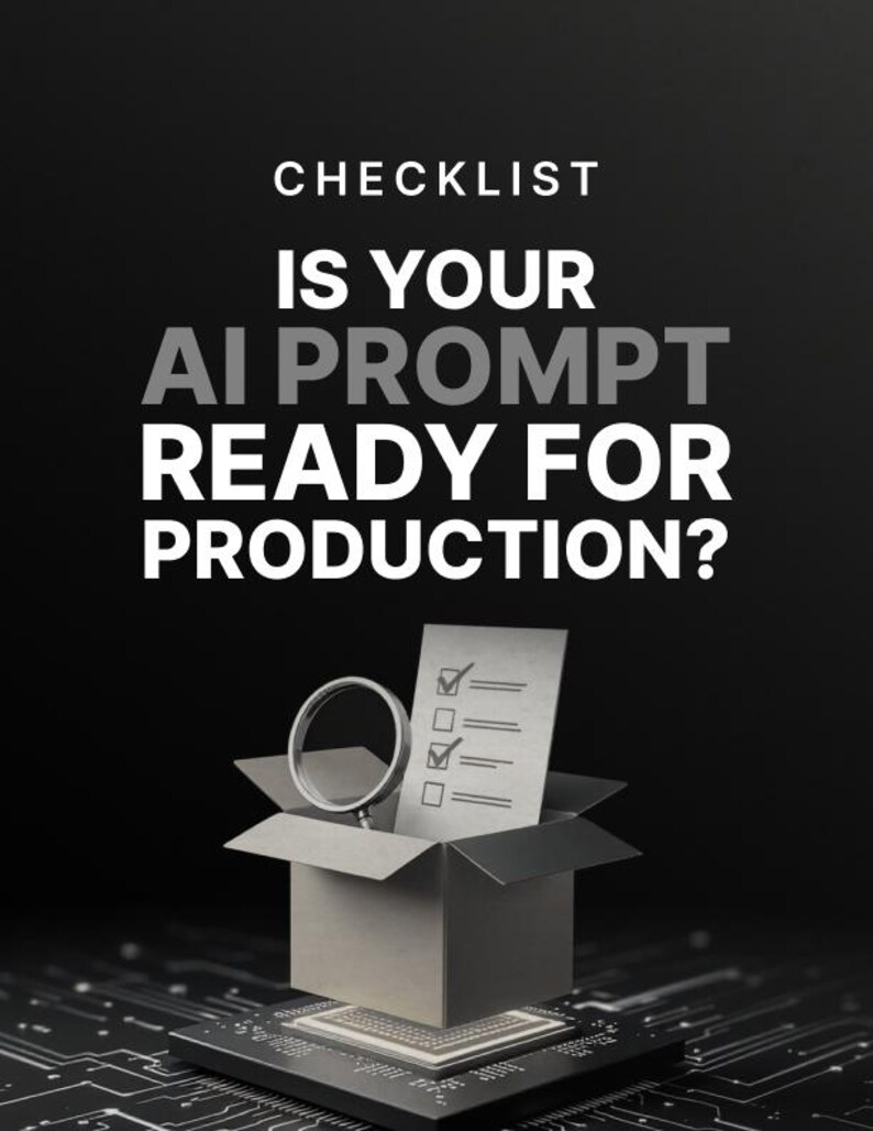 AI Prompt Engineering Guide & Checklist | Chatgpt Prompt Builder System ...