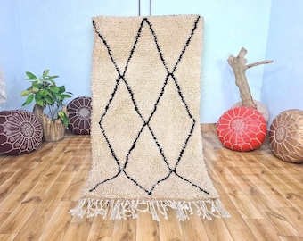 Beni Ourain Teppich - Handgewebter Berber Teppich im Boho Style