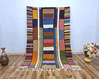 Handgefertigter Teppich in Wunschgrößen, Wollteppich, Berber Teppich, Marokkanischer Teppich