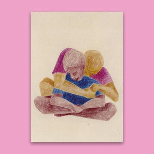Postkarte - taking care 2