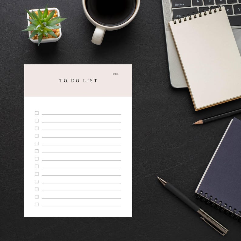 Editable Daily to Do List Template | Task Tracker & Productivity ...